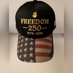 Patriotic Freedom 250 Black Denim Cap